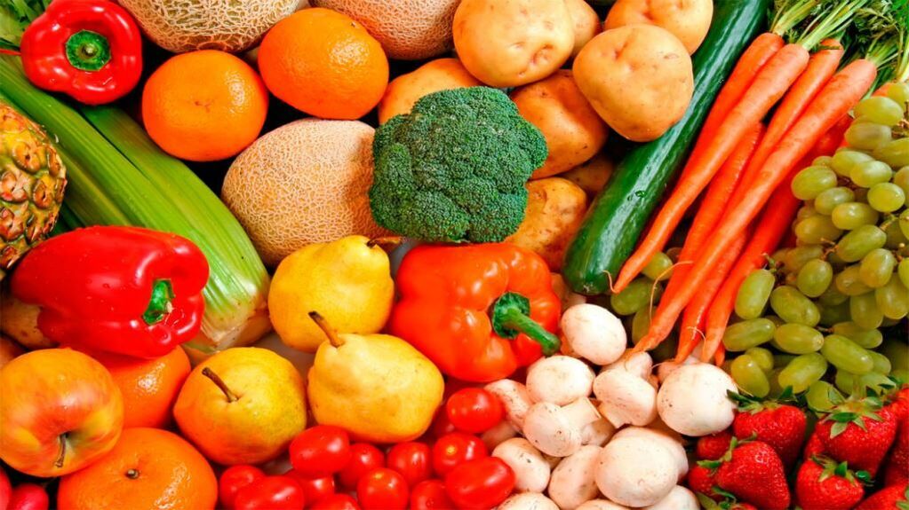 frutas e vegetais para sua dieta favorita
